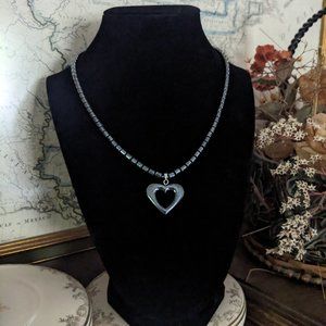 Hematite Heart Necklace